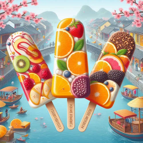 Dáng xuân ngọt ngào trong từng hương vị của kem bốn mùa