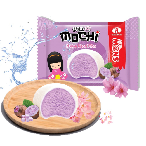 Kem mochi khoai môn